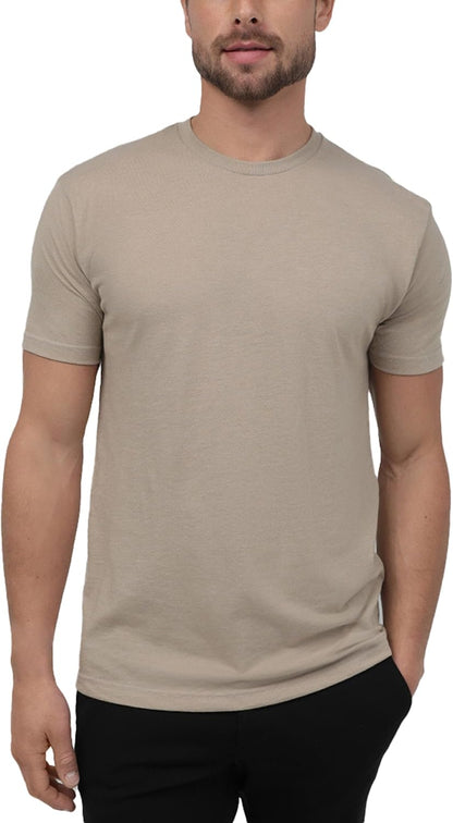 Mens T Shirt Packs - Short Sleeve Crew Neck Soft Fitted Tees S - 4XL Fresh Classic Tshirts