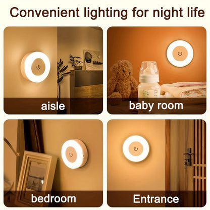 Versatile LED Touch Night Light for Home Decor