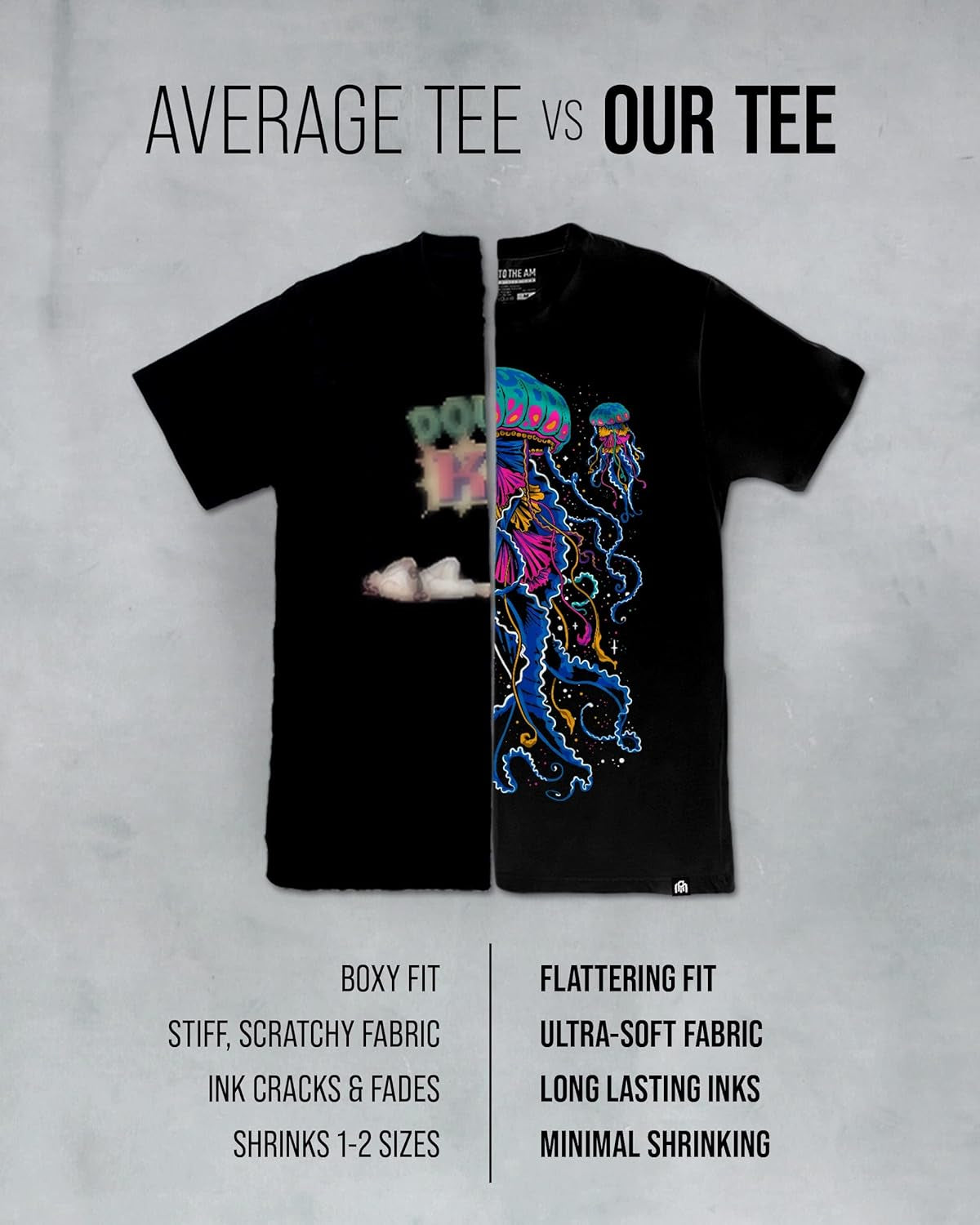 Graphic Tees for Men S - 4XL Premium Short Sleeve Colorful T-Shirts Trippy Space Designs