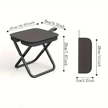 Portable Multifunctional Outdoor Picnic Camping Folding Chair Ultra Light Fishing Stool Travel Stool Fishing Accessories